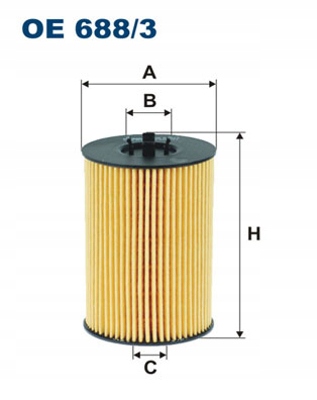 FILTRON OE 688/3 FILTR OLEJU VE GOLF VII TIGUAN AUDI A3 A4 A5 Q2 Q3 2.0 TDI