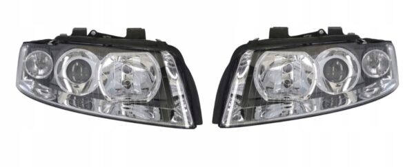 REFLEKTORY GŁÓWNE LAMPY LEWA I PRAWA PRZÓD AUDI A4 B6 2000-2004 HOMOLOGACJA