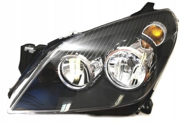 KOMPLET REFLEKTORÓW LAMPY PRZÓD OPEL ASTRA H 2003-2012 LEWA + PRAWA CZARNE