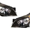 KOMPLET REFLEKTORÓW LAMPY PRZÓD OPEL ASTRA H 2003-2012 LEWA + PRAWA CZARNE