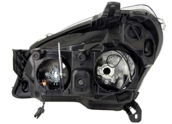 KOMPLET REFLEKTORÓW LAMP PRZÓD OPEL ASTRA H 2003-2012 CZARNE LEWA+PRAWA TYC