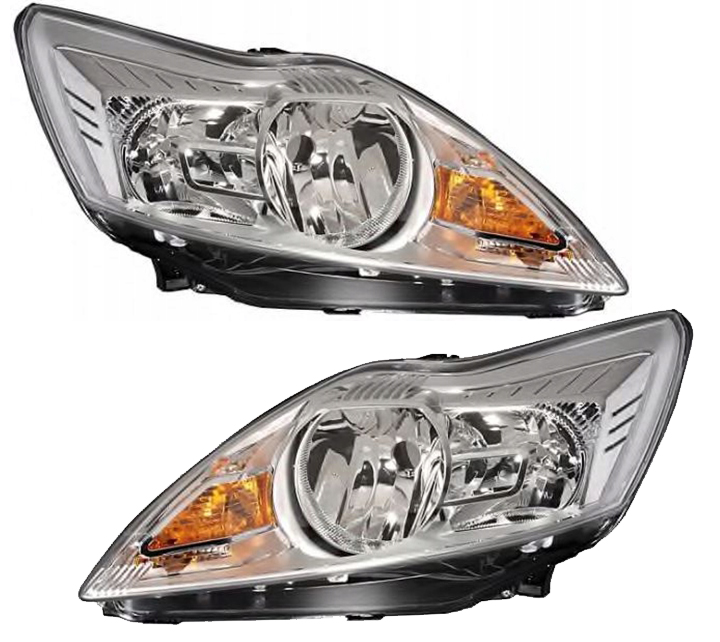 Reflektory Lampy Ford Focus II MK2 Lift 2008-2012 H1 H7 PRAWA LEWA KOMPLET