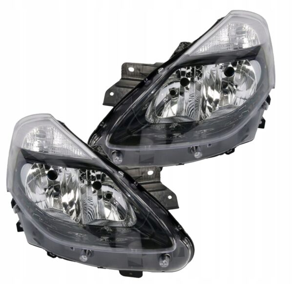 Lampy przód reflektory lewa + prawa Renault Clio III 2009-2013 H7+H7 czarne