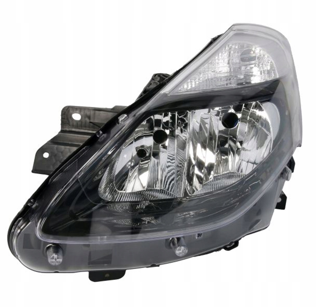 Lampa przód reflektor lewa Renault Clio III 2009-2013 H7+H7 czarna ramka
