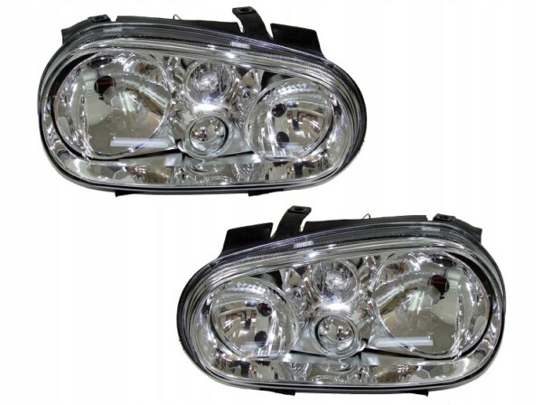 REFLEKTOR LAMPY PRZÓD VW GOLF 4 IV H1+H7 1997-2005 LEWY + PRAWY KPL