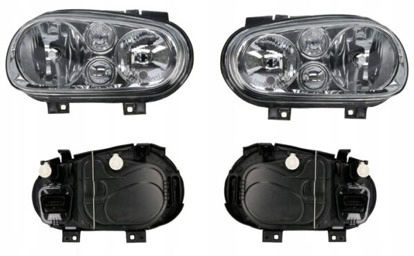 REFLEKTOR LAMPY PRZÓD VW GOLF 4 IV H1+H7 1997-2005 LEWY + PRAWY KPL